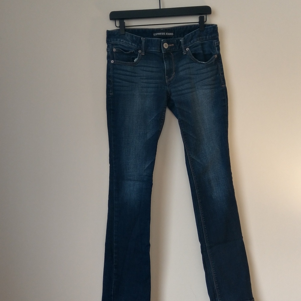 Express Dark Wash Barley Boot Jeans